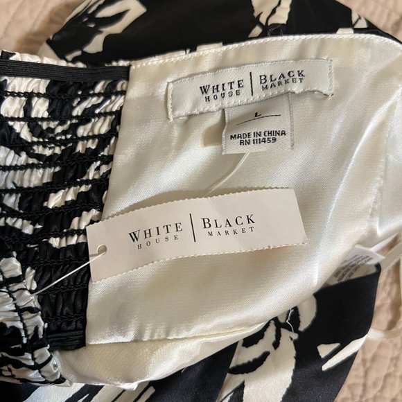 White House Black Market Small Blouse Silk Floral Sleeveless Jewel Halter top si - Picture 9 of 10